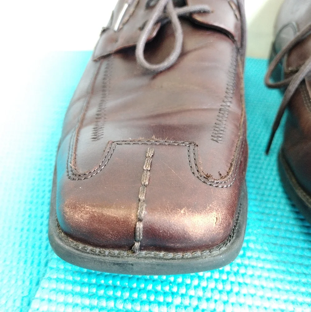 STEVE MADDEN Burrys Men's  Brown Leather Dress Shoes Size 11